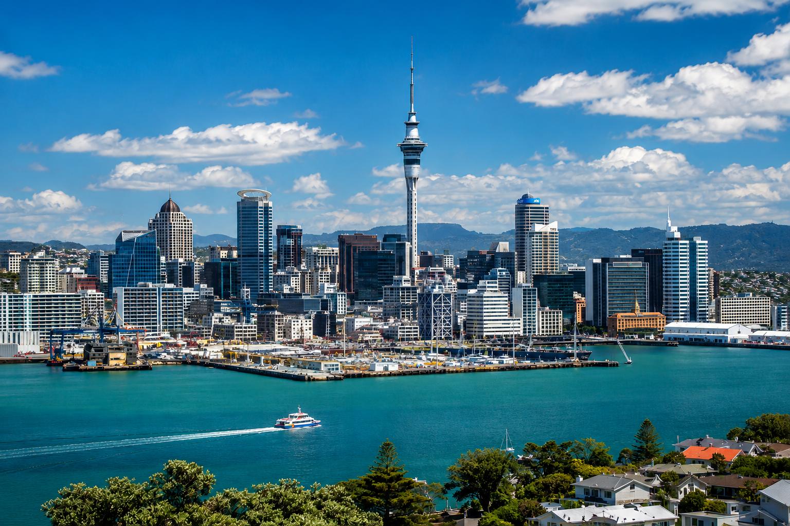 Auckland service area skyline