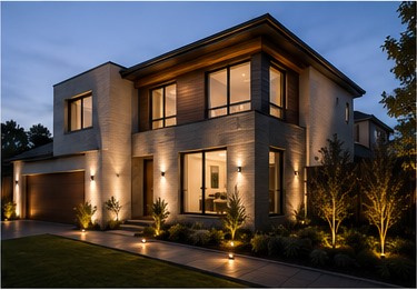 Renovated house exterior