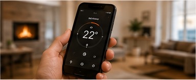 Heating mobile controls