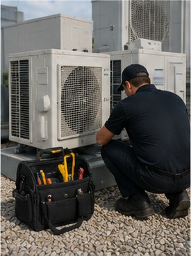 Rooftop HVAC maintenance