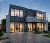 Modern new residential build