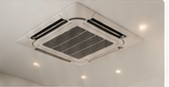 Ceiling mounted HVAC air conditioning unit